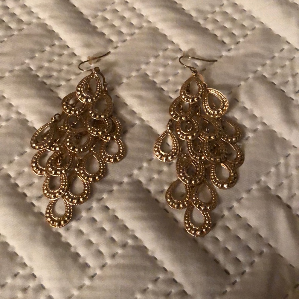 Gold earrings